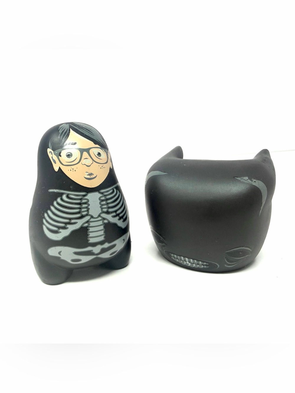 Kaniza Cluster 01 Steven Daily 4” Designer Toy Art Figurine ToyQube Skeleton Cat
